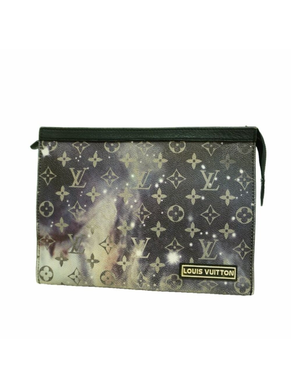 Louis Vuitton Clutch Monogram Galaxy Pochette Voyage MM Black
